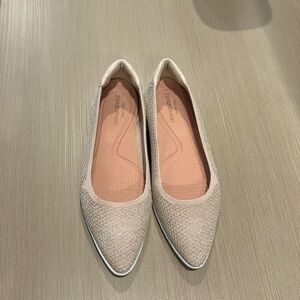Cole Haan Women's Beige Textured Flats